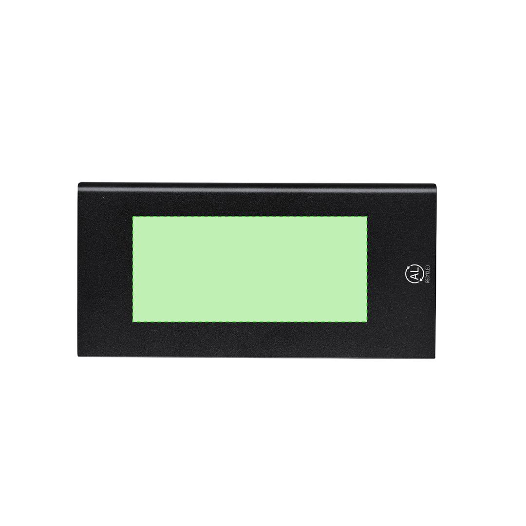 Powerbank de aluminio reciclado con indicadores LED de 8000 mAh