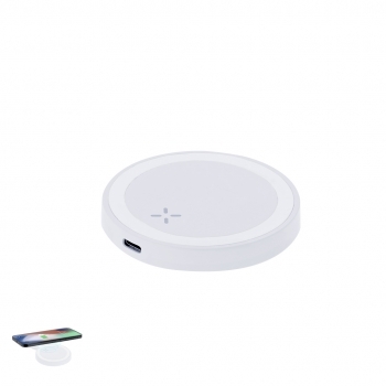 Cargador inalámbrico de ABS reciclado 15W eco de carga rápida