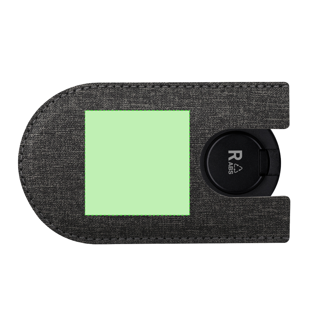 Set de cables cargadores en ABS reciclado RABS con cable multifunción USB/Tipo-C/Lightning, carga smartwatch y funda PU reciclado