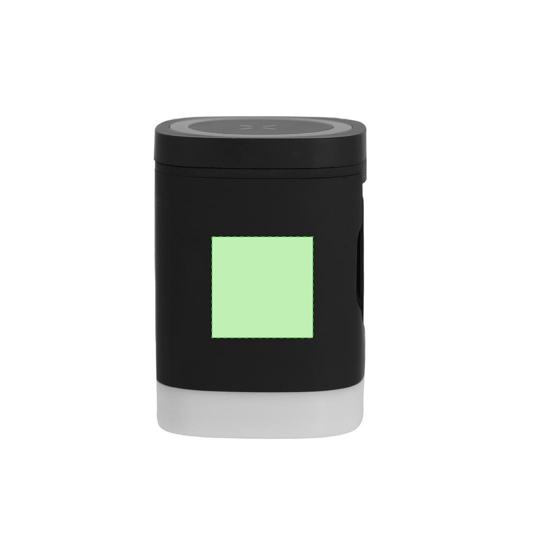 Cargador inalámbrico de ABS Reciclado 15W magnético con luces LED