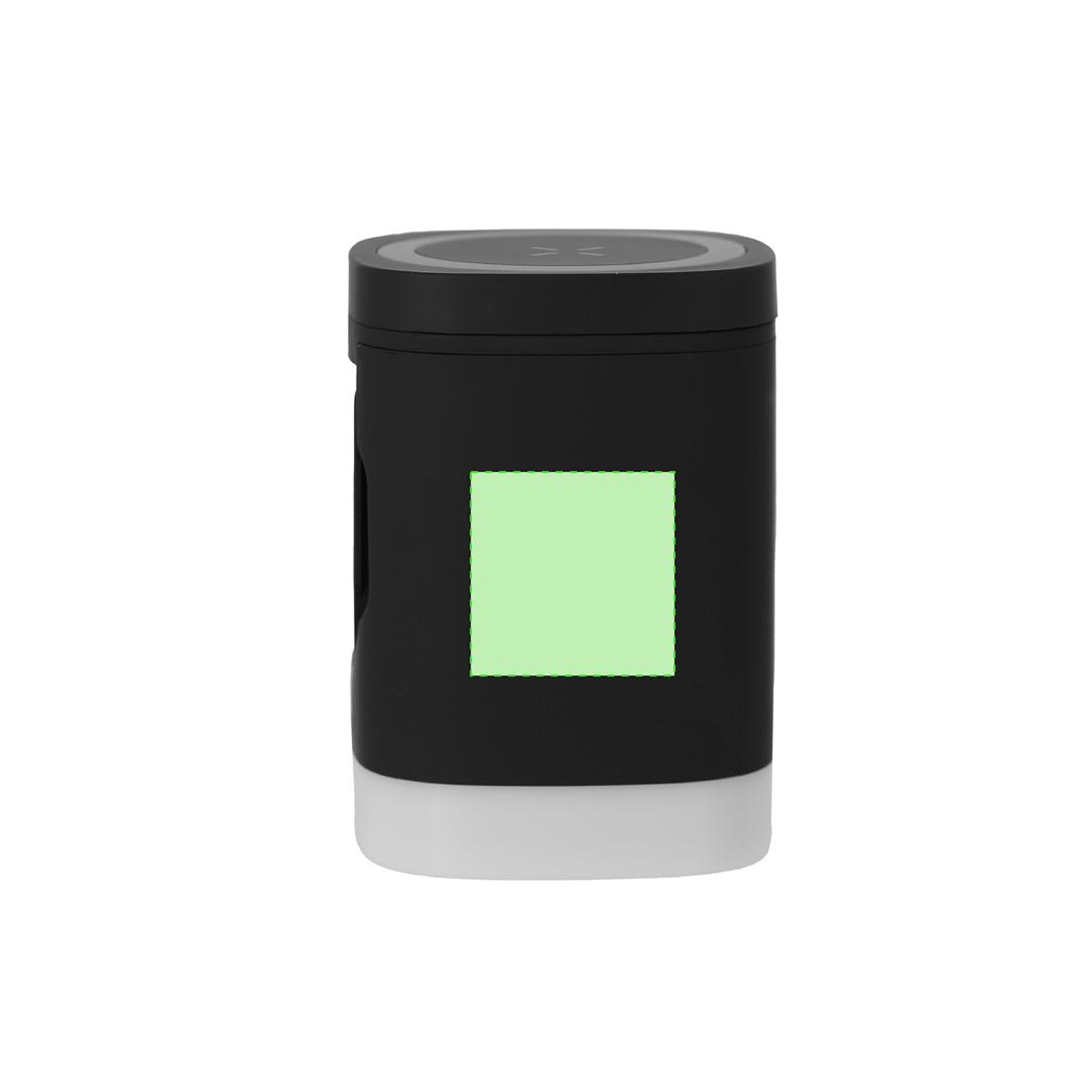Cargador inalámbrico de ABS Reciclado 15W magnético con luces LED