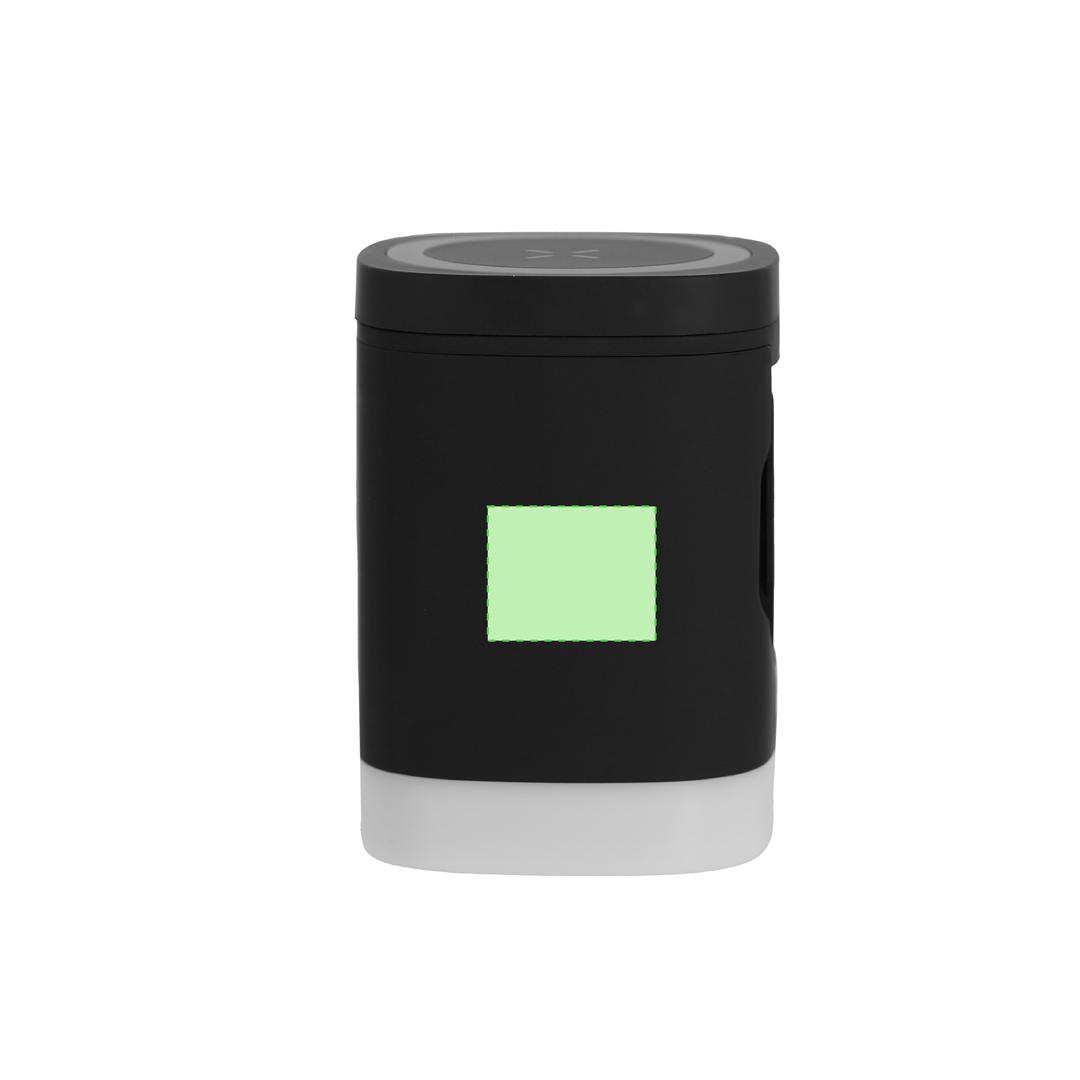 Cargador inalámbrico de ABS Reciclado 15W magnético con luces LED