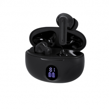 Auriculares intraurales Bluetooth 5.4 con cancelación de ruido, pantalla estado batería por auricular y táctil