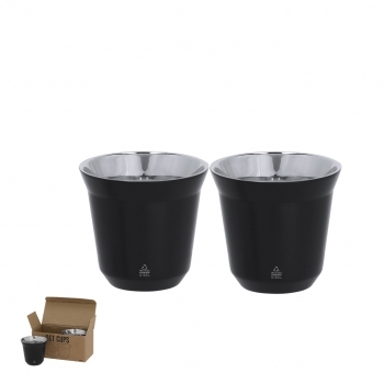 Set de vasos apilables ecológicos 80 ml