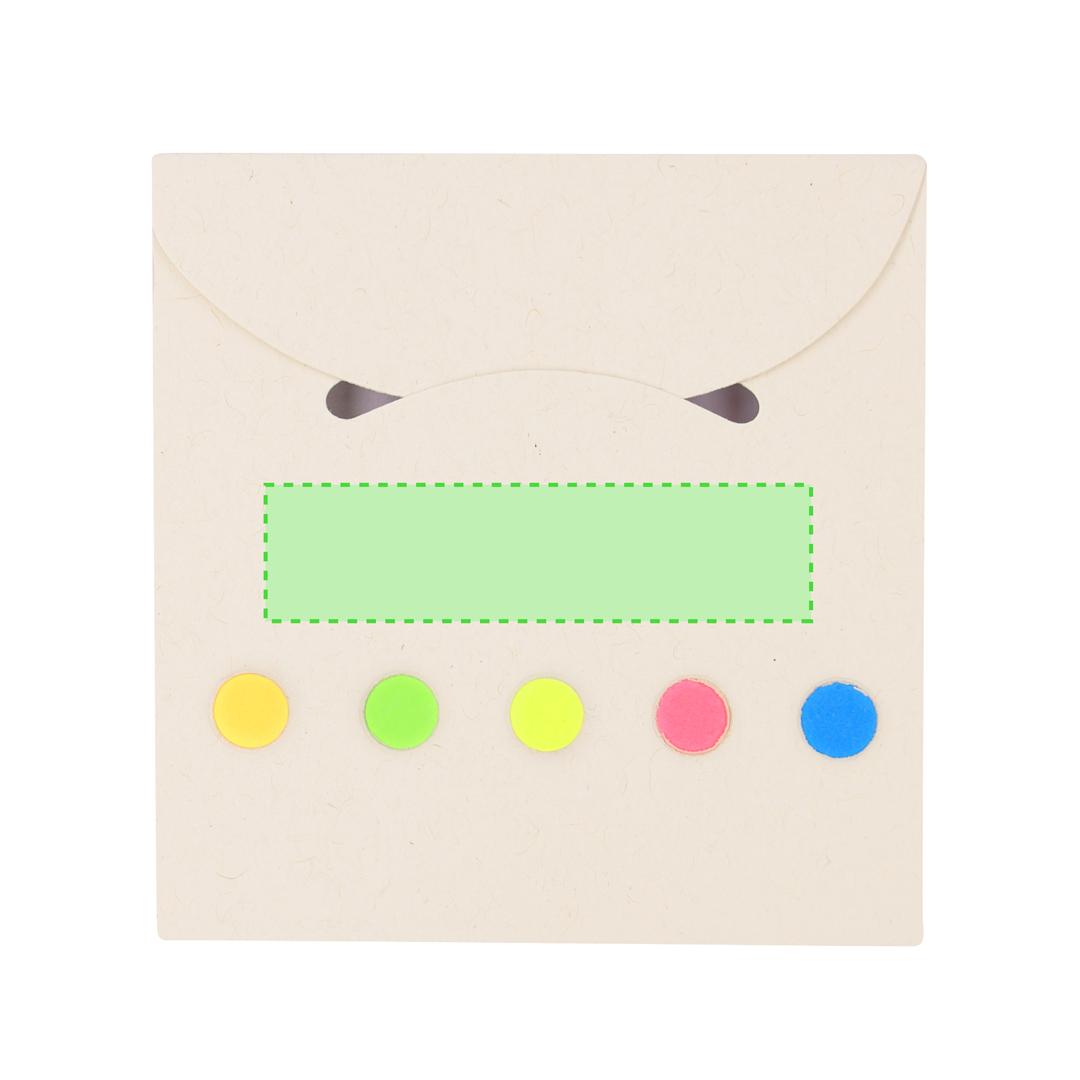 Bloc dispensador de notas adhesivas de tetrabrik reciclado con 50 post-its