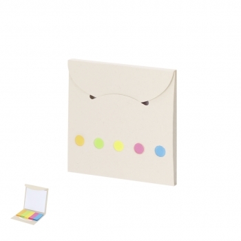 Bloc dispensador de notas adhesivas de tetrabrik reciclado con 50 post-its