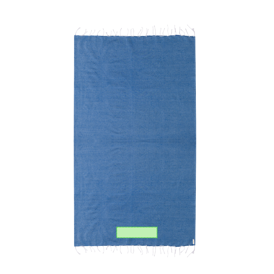 Pareo toalla de algodón reciclado y poliéster RPET 180 g/m² en 170x90 cm