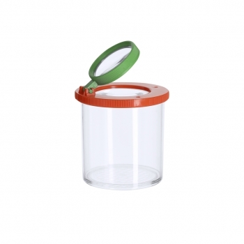 Bote lupa ABS con lente 3X y lente abatible 6X con cuadrícula de medición