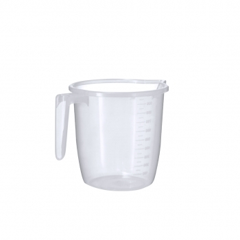 Jarra medidora de PP transparente 1 litro con doble escala 100 ml y 50 ml
