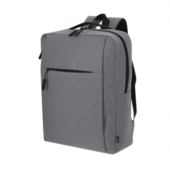 Mochila de RPET 600D con cremalleras invisibles y cinta para trolley