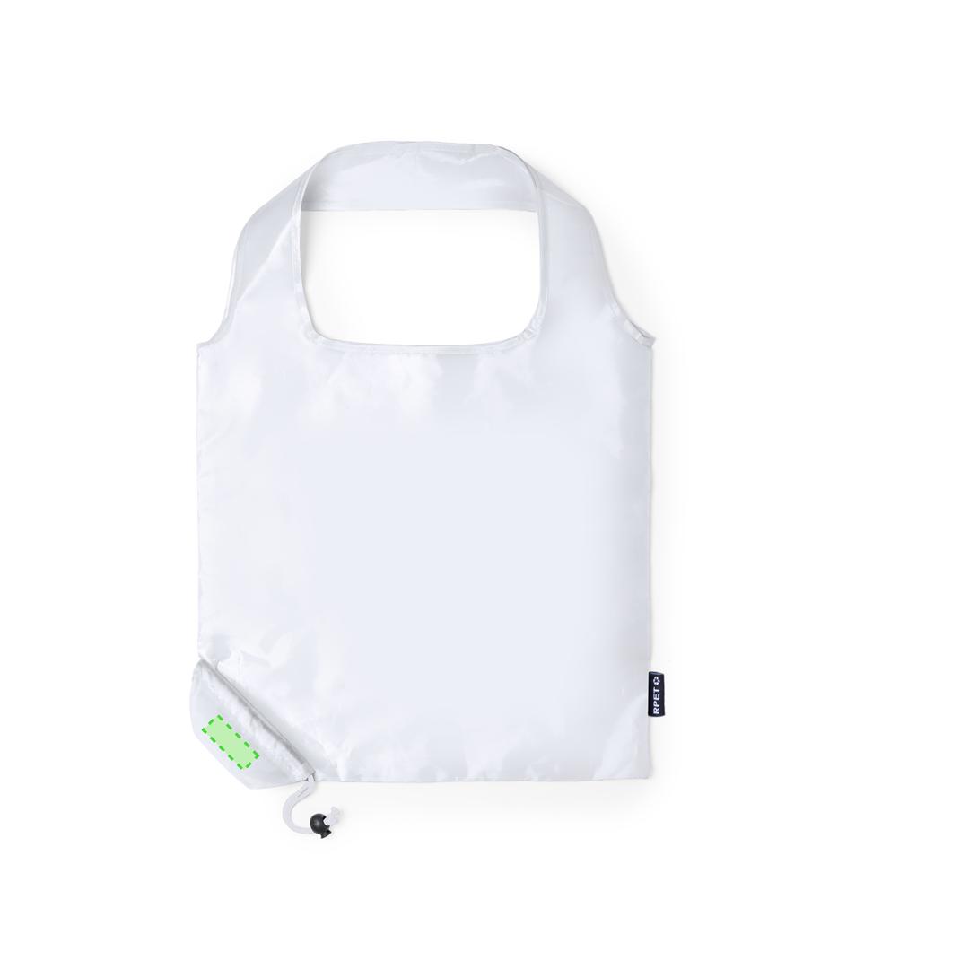 Bolsa plegable de RPET 40×38 cm con acabado reforzado