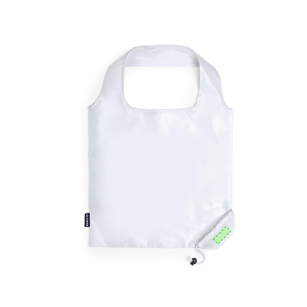 Bolsa plegable de RPET 40×38 cm con acabado reforzado