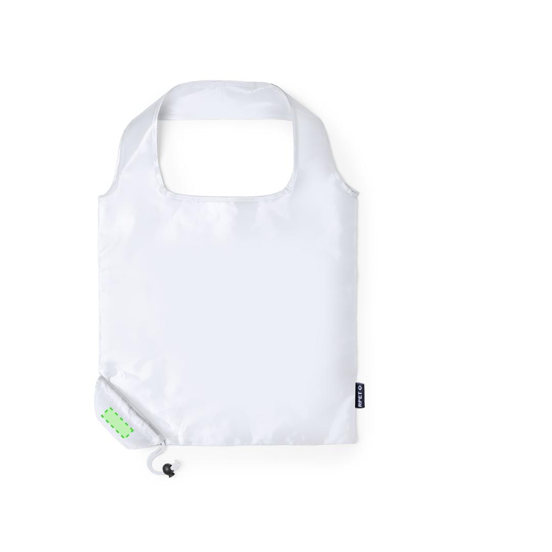 Bolsa plegable de RPET 40×38 cm con acabado reforzado