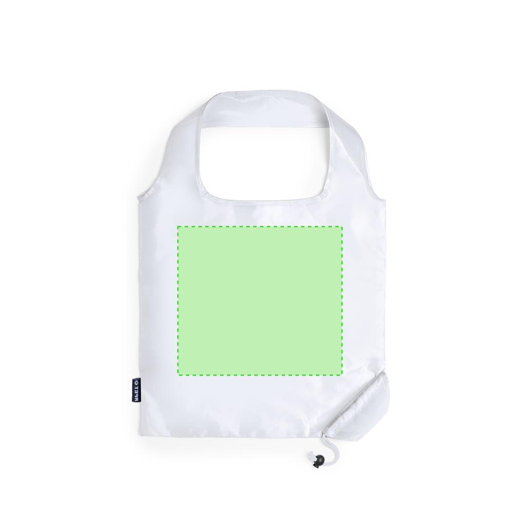 Bolsa plegable de RPET 40×38 cm con acabado reforzado