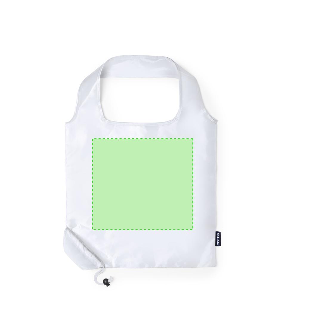 Bolsa plegable de RPET 40×38 cm con acabado reforzado