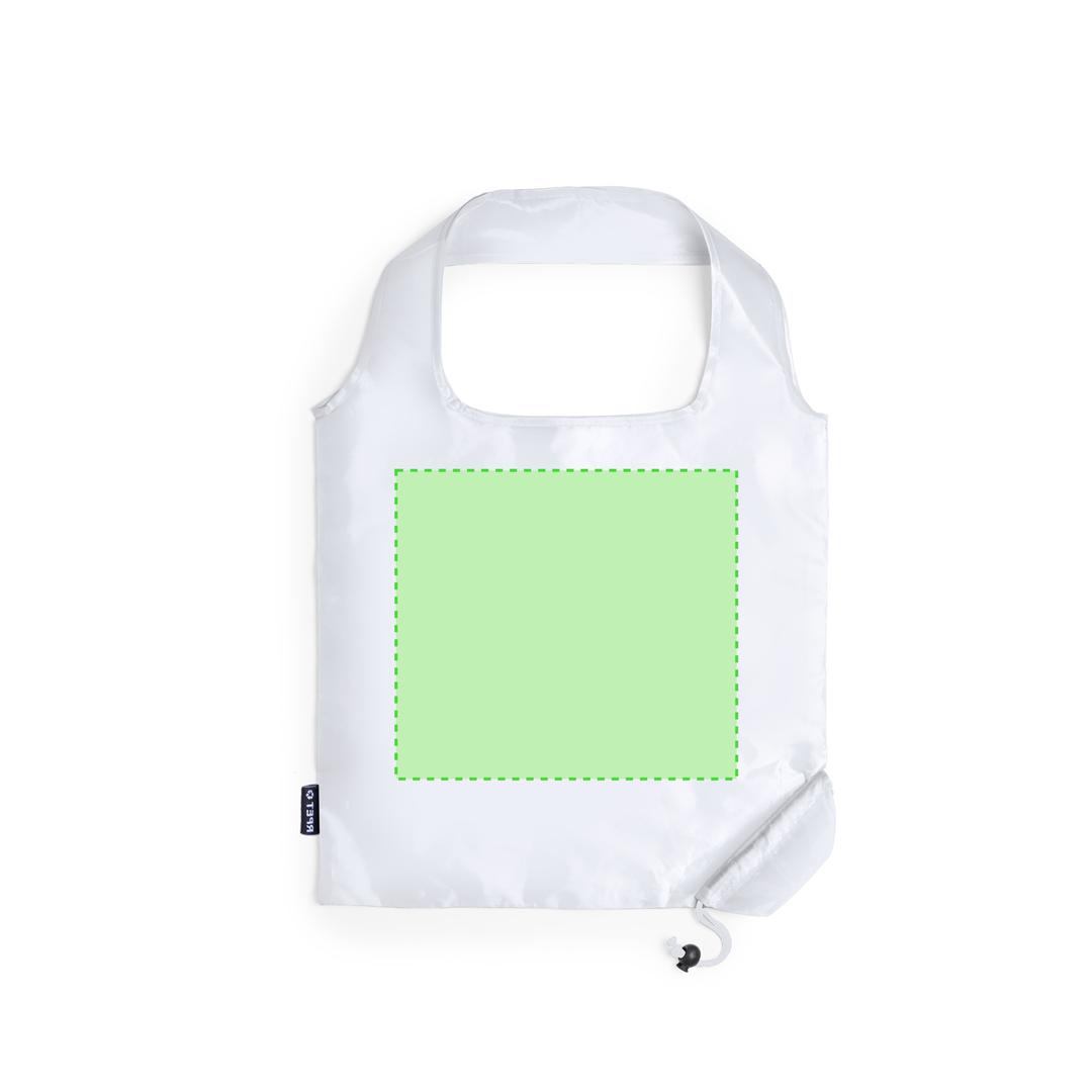 Bolsa plegable de RPET 40×38 cm con acabado reforzado