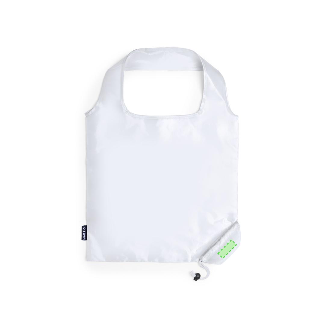 Bolsa plegable de RPET 40×38 cm con acabado reforzado