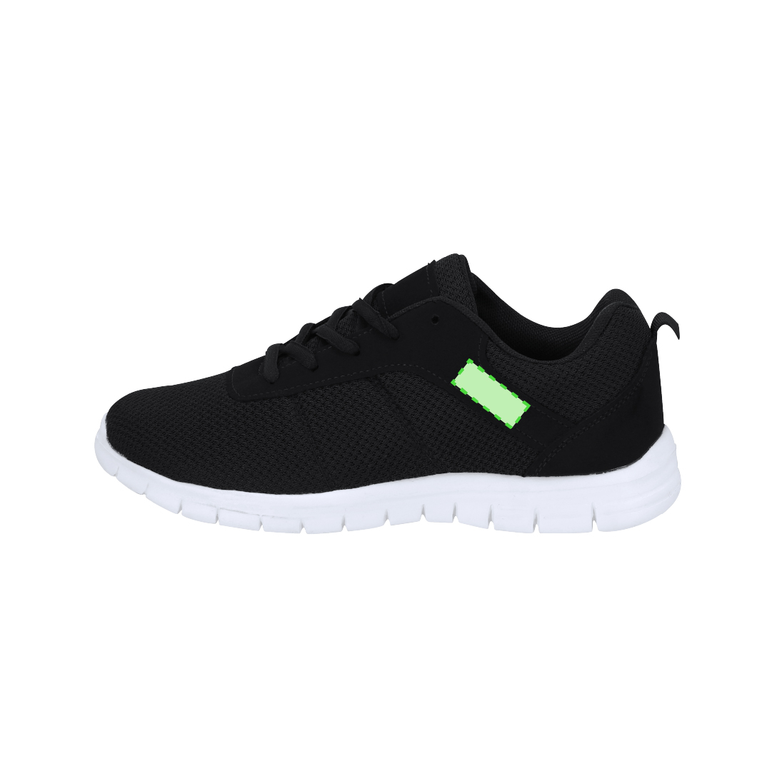 Zapatillas Dakota — poliéster / TPR ligeras con suela de goma flexible, cierre con cordones y detalle en lengüeta ideal para impresión