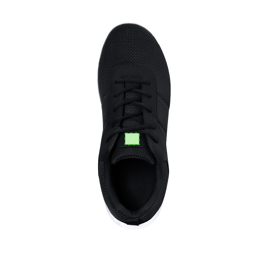 Zapatillas Dakota — poliéster / TPR ligeras con suela de goma flexible, cierre con cordones y detalle en lengüeta ideal para impresión