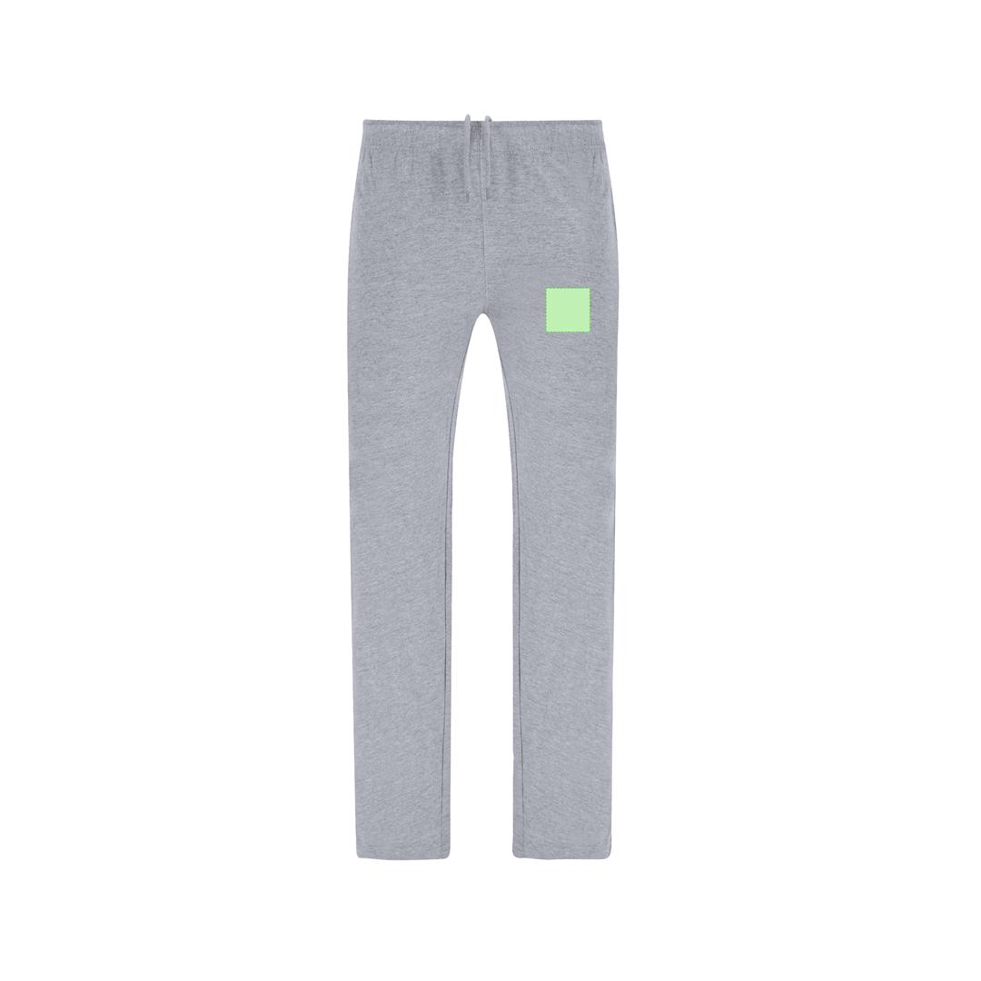 Pantalón largo Kiana adulto — 100% algodón Ring Spun Single Jersey 225 g/m², corte recto con bolsillos laterales y cordón ajustable