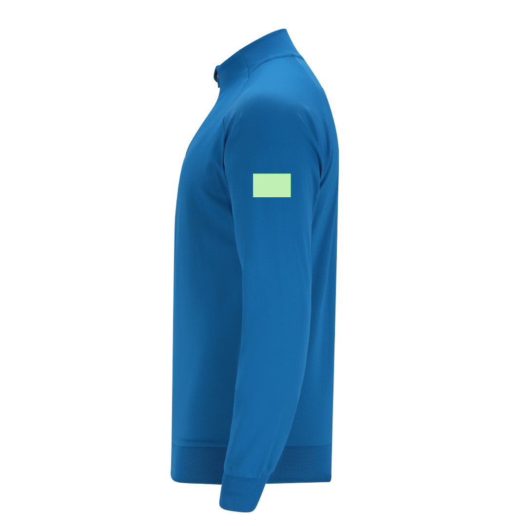 Sudadera técnica Brewer adulto — 100% poliéster transpirable 200 g/m² con interior brushed, media cremallera, manga ranglán y canalé 1x1