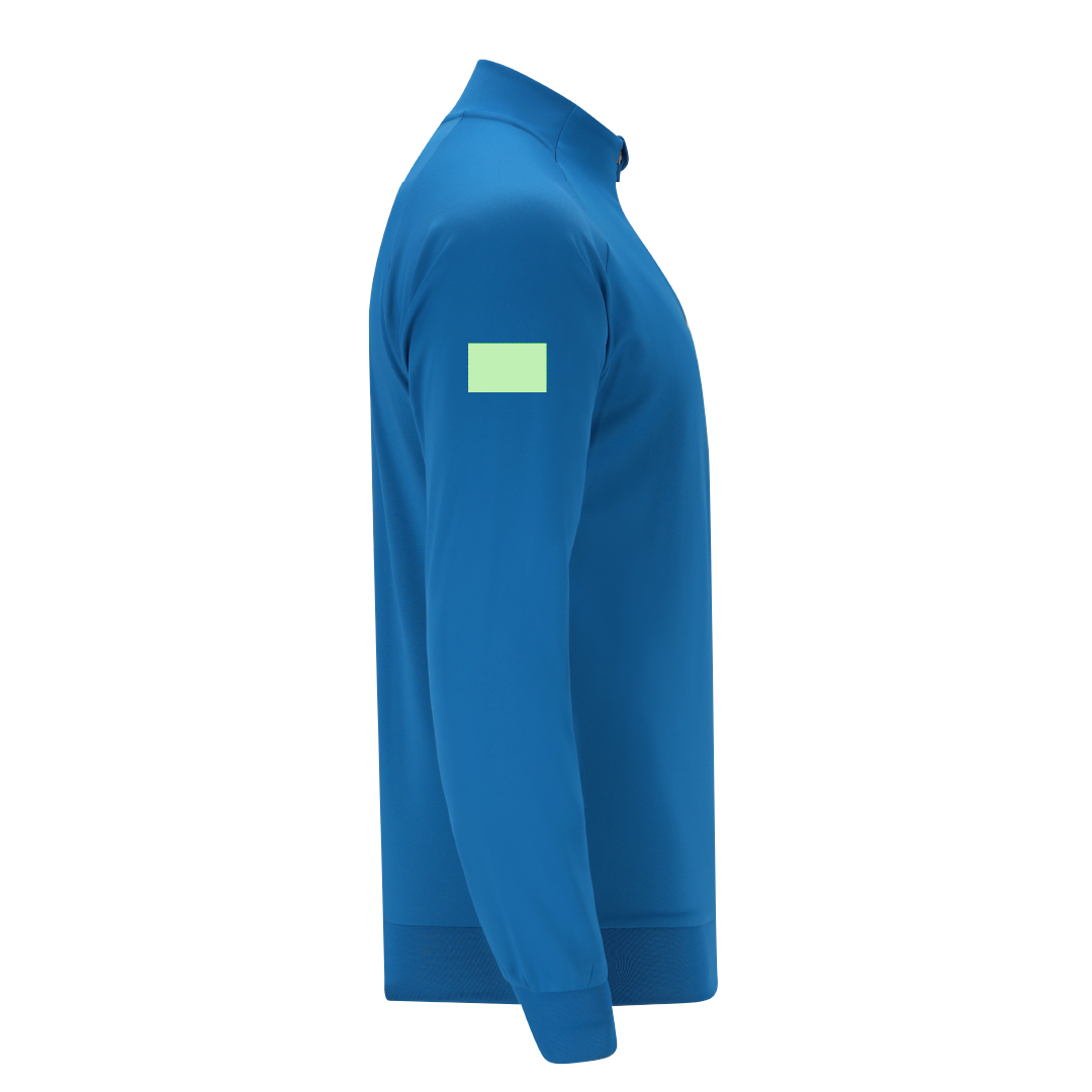 Sudadera técnica Brewer adulto — 100% poliéster transpirable 200 g/m² con interior brushed, media cremallera, manga ranglán y canalé 1x1