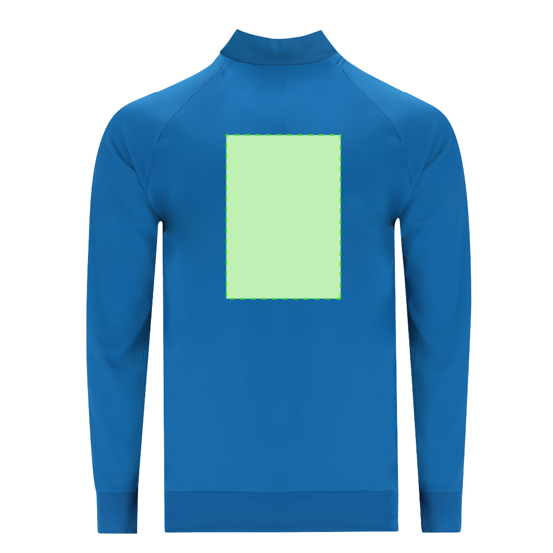 Sudadera técnica Brewer adulto — 100% poliéster transpirable 200 g/m² con interior brushed, media cremallera, manga ranglán y canalé 1x1