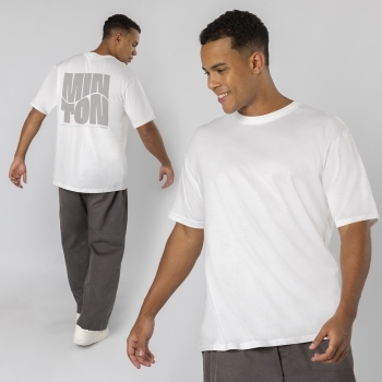 Camiseta Minton adulto Oversize — 100% algodón Ring Spun 200 g/m², cuello canalé 1x1 con elastano, el mayor gramaje de algodón del catálogo
