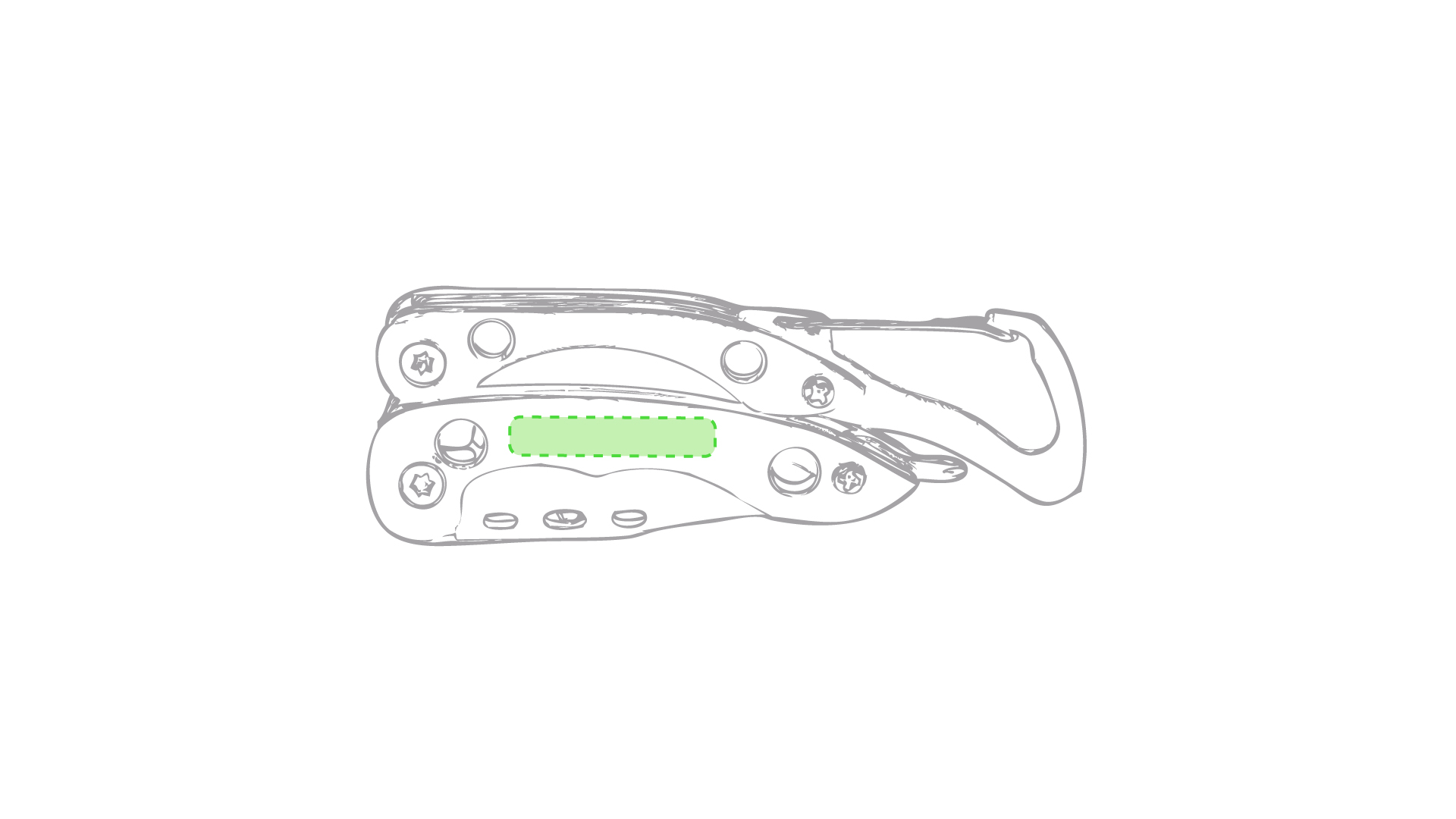 Multiherramienta aluminio acero inoxidable 6 funciones compacta profesional