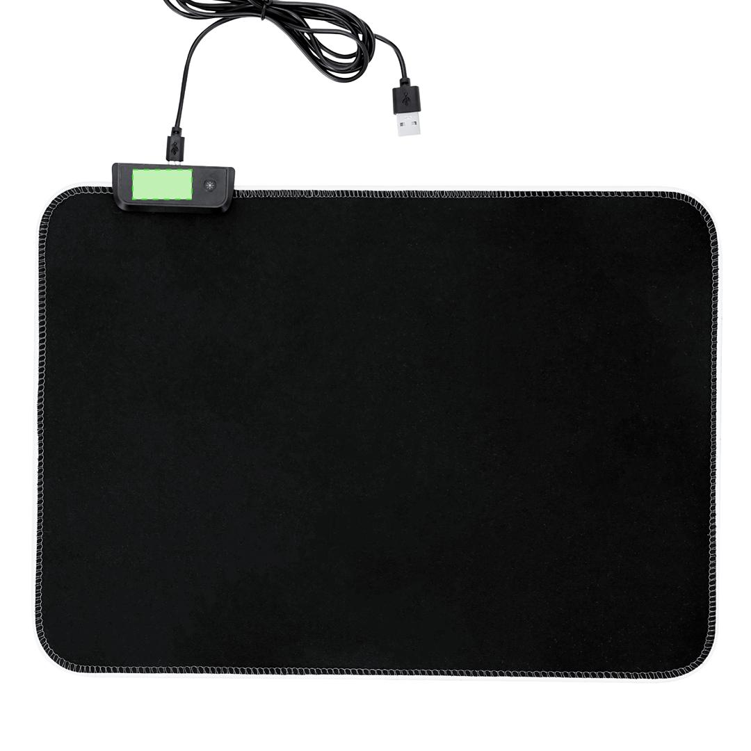 Alfombrilla gaming antideslizante con iluminación LED perimetral