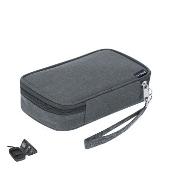 Estuche organizador de cables y accesorios tecnológicos de poliéster 600d rpet