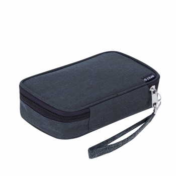 Estuche organizador de cables y accesorios tecnológicos de poliéster 600d rpet