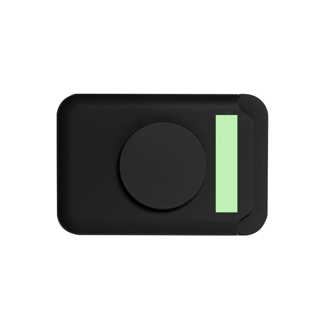 Tarjetero-soporte magnético para smartphone con función atril