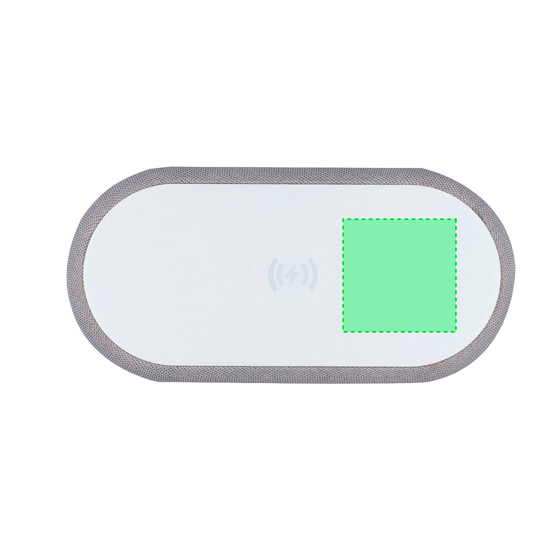 Reloj multifunción 5 en 1 con cargador inalámbrico 15W, lámpara 26 LEDs regulable, altavoz 5W, reloj y alarma