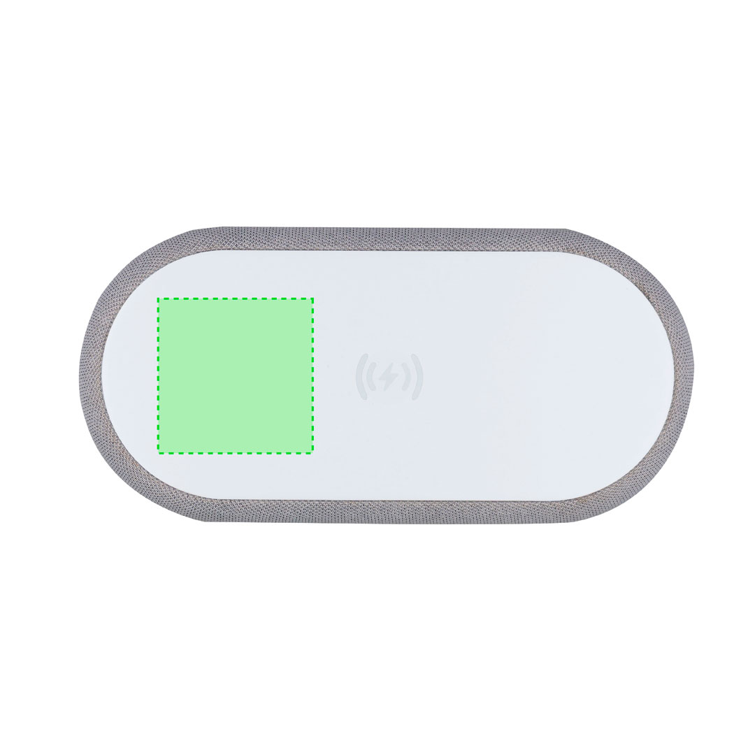 Reloj multifunción 5 en 1 con cargador inalámbrico 15W, lámpara 26 LEDs regulable, altavoz 5W, reloj y alarma
