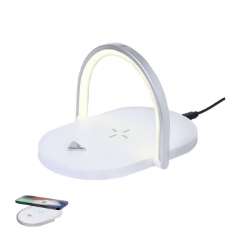 Lámpara multifunción con 32 LEDs regulables y cargador inalámbrico 10W