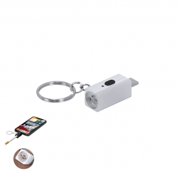 Encendedor eléctrico llavero de aluminio con carga USB Tipo C 1,3×2,8 cm 10 g