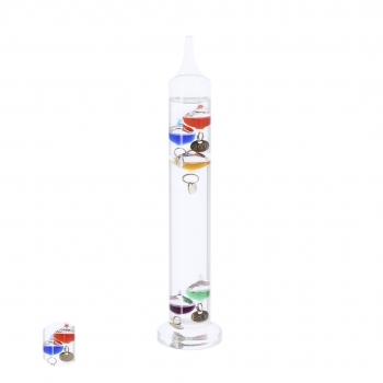 Termómetro de Galileo de cristal borosilicato