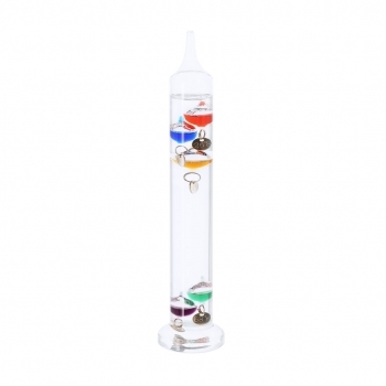 Termómetro de Galileo de cristal borosilicato