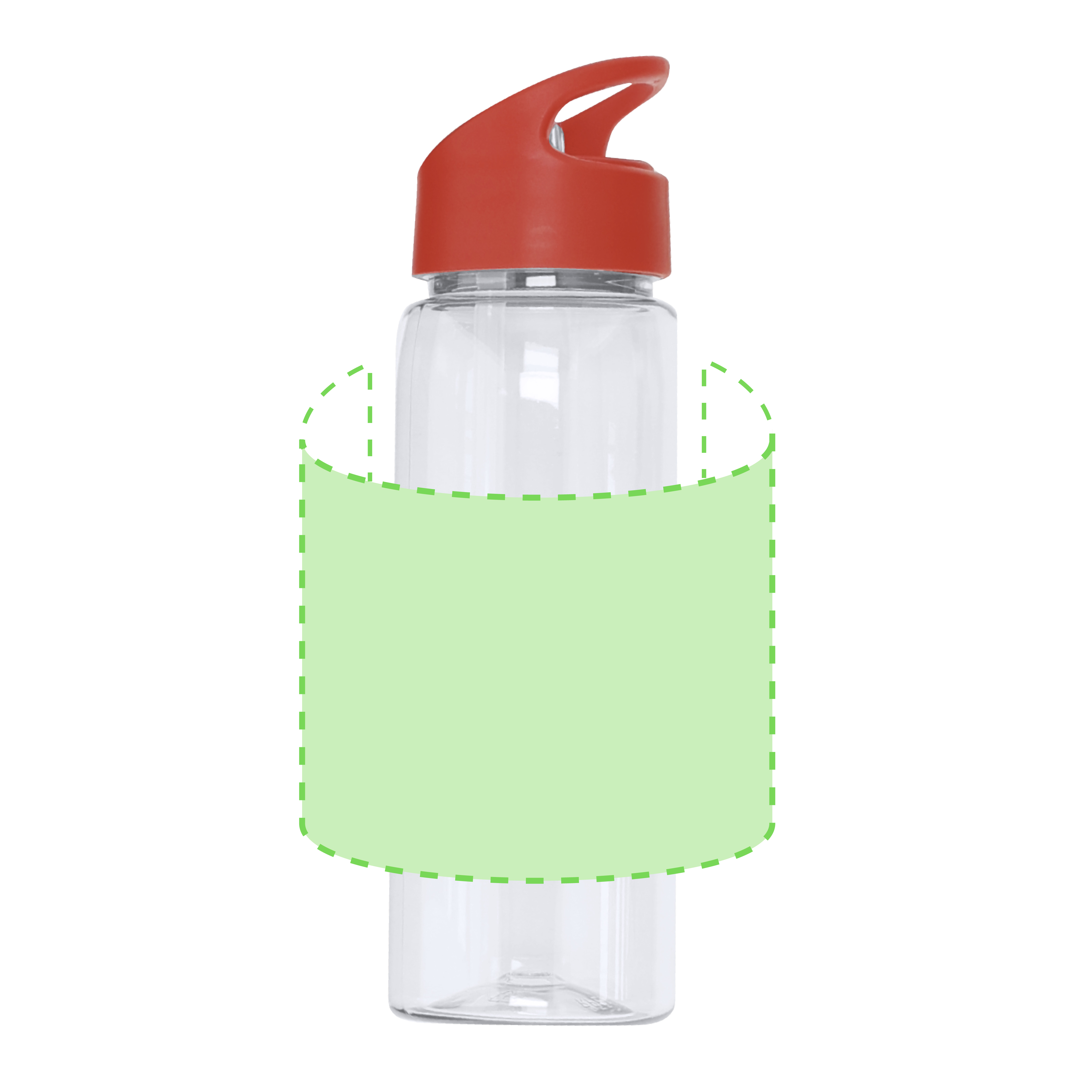 Bidón deportivo de RPET 800 ml con toalla de microfibra