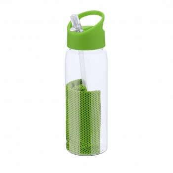 Bidón deportivo de RPET 800 ml con toalla de microfibra