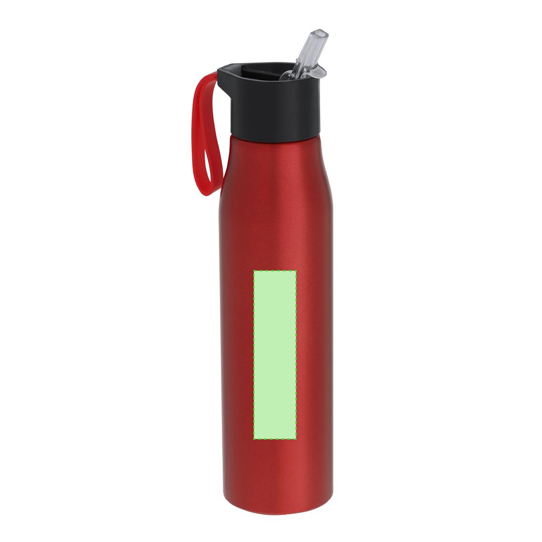 Botella deportiva ergonómica de aluminio reciclado 700 ml