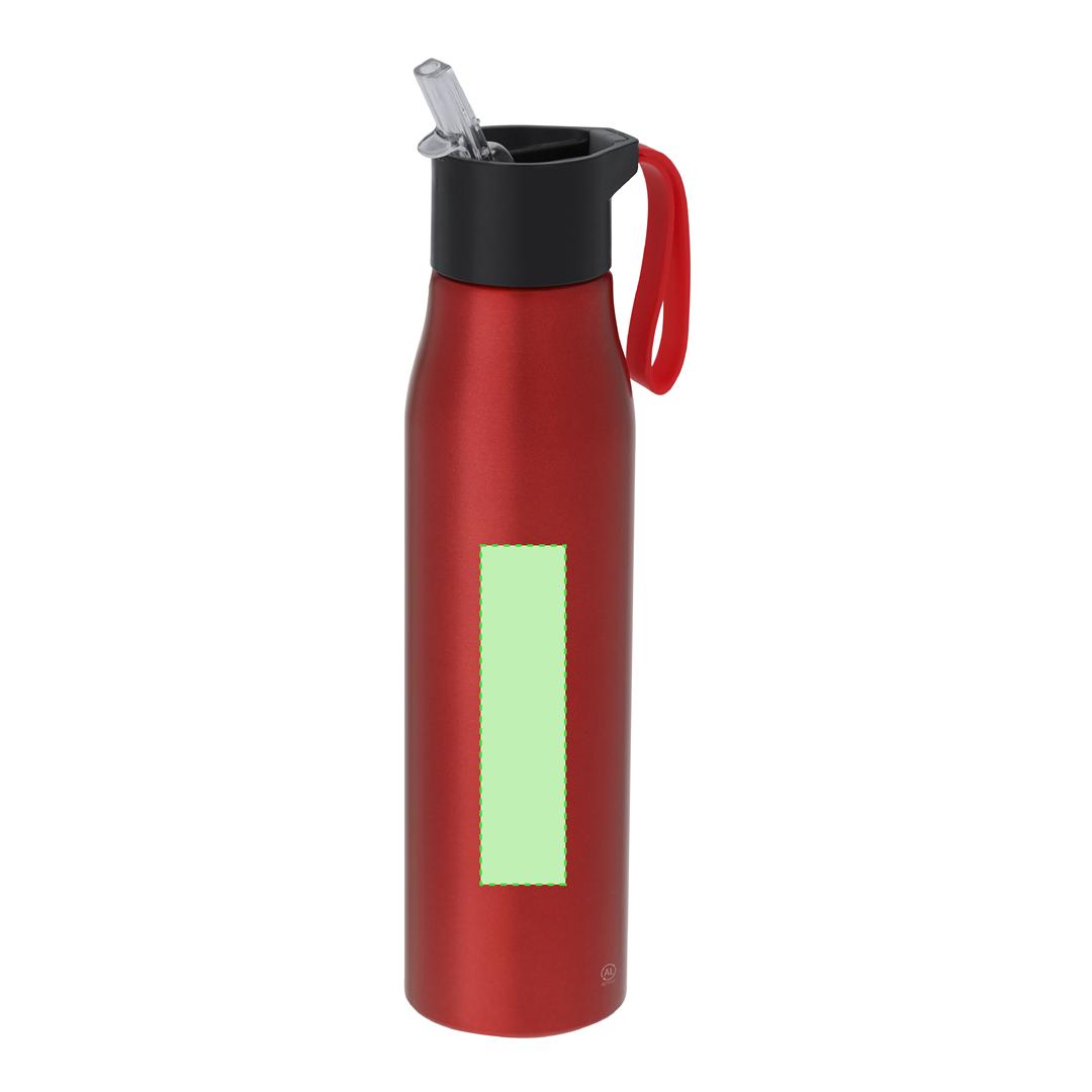 Botella deportiva ergonómica de aluminio reciclado 700 ml