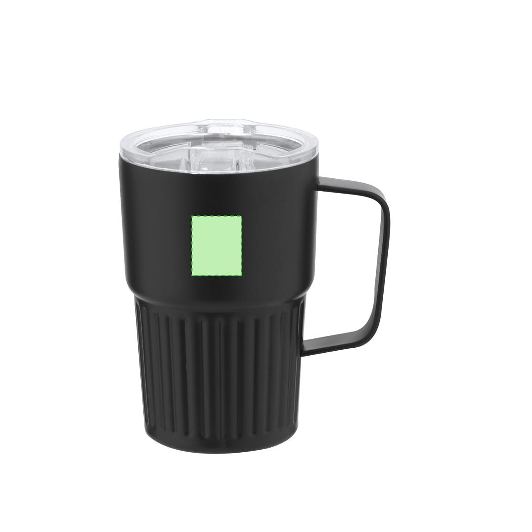 Taza térmica estándar de acero inoxidable reciclado 400 ml