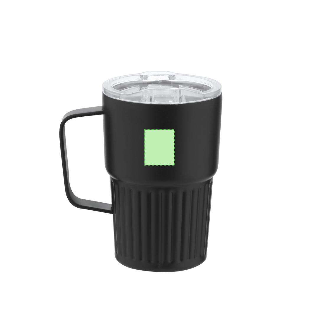 Taza térmica estándar de acero inoxidable reciclado 400 ml