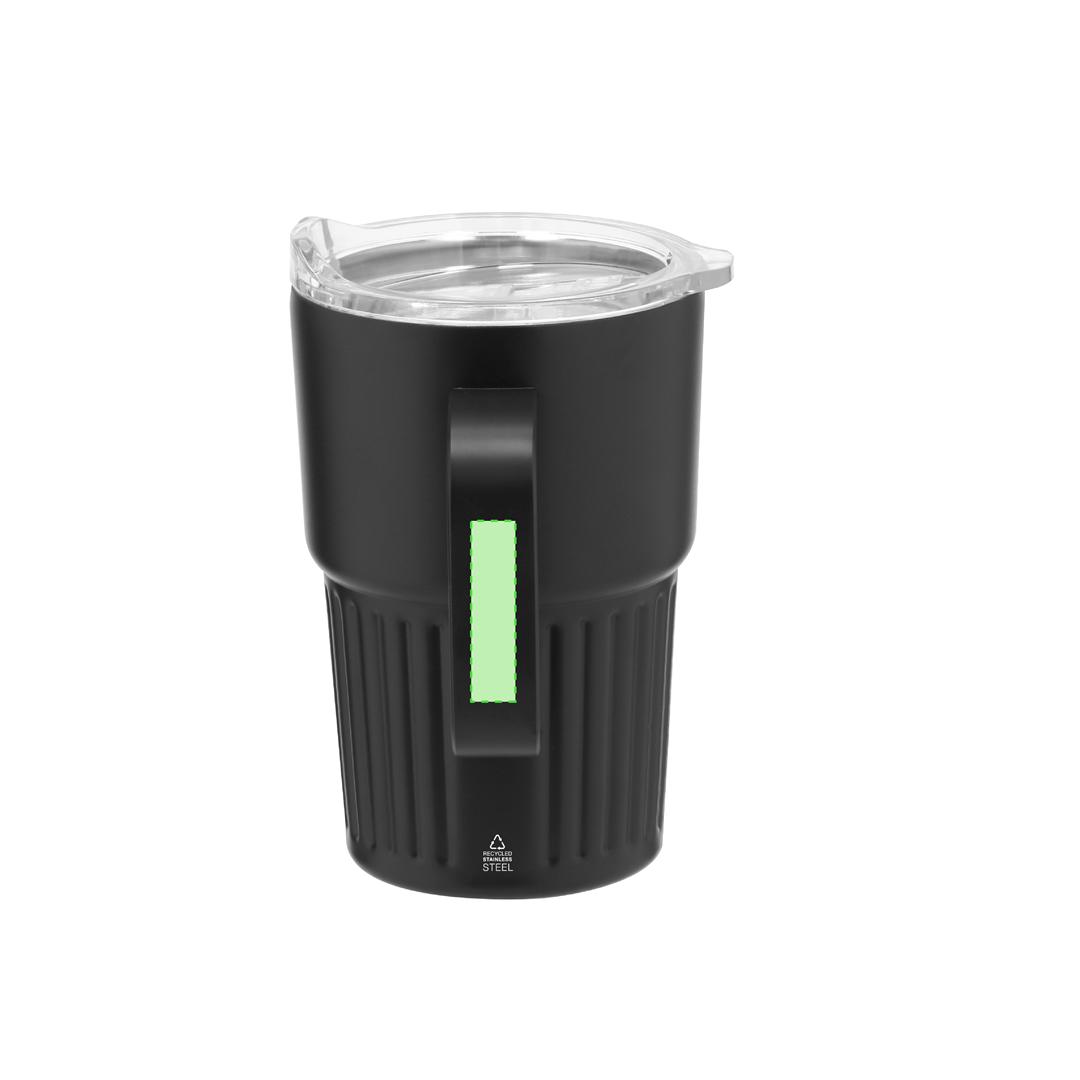 Taza térmica estándar de acero inoxidable reciclado 400 ml