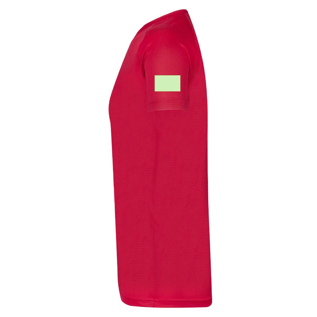 Camiseta técnica Cocker adulto — 100% poliéster Waffle Interlock 135 g/m² con tecnología Cool Dry, manga ranglán y paneles inferiores