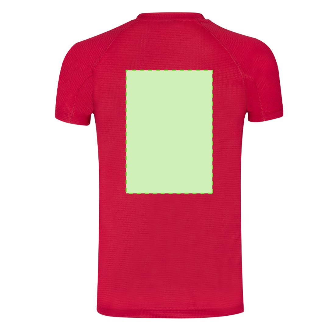 Camiseta técnica Cocker adulto — 100% poliéster Waffle Interlock 135 g/m² con tecnología Cool Dry, manga ranglán y paneles inferiores
