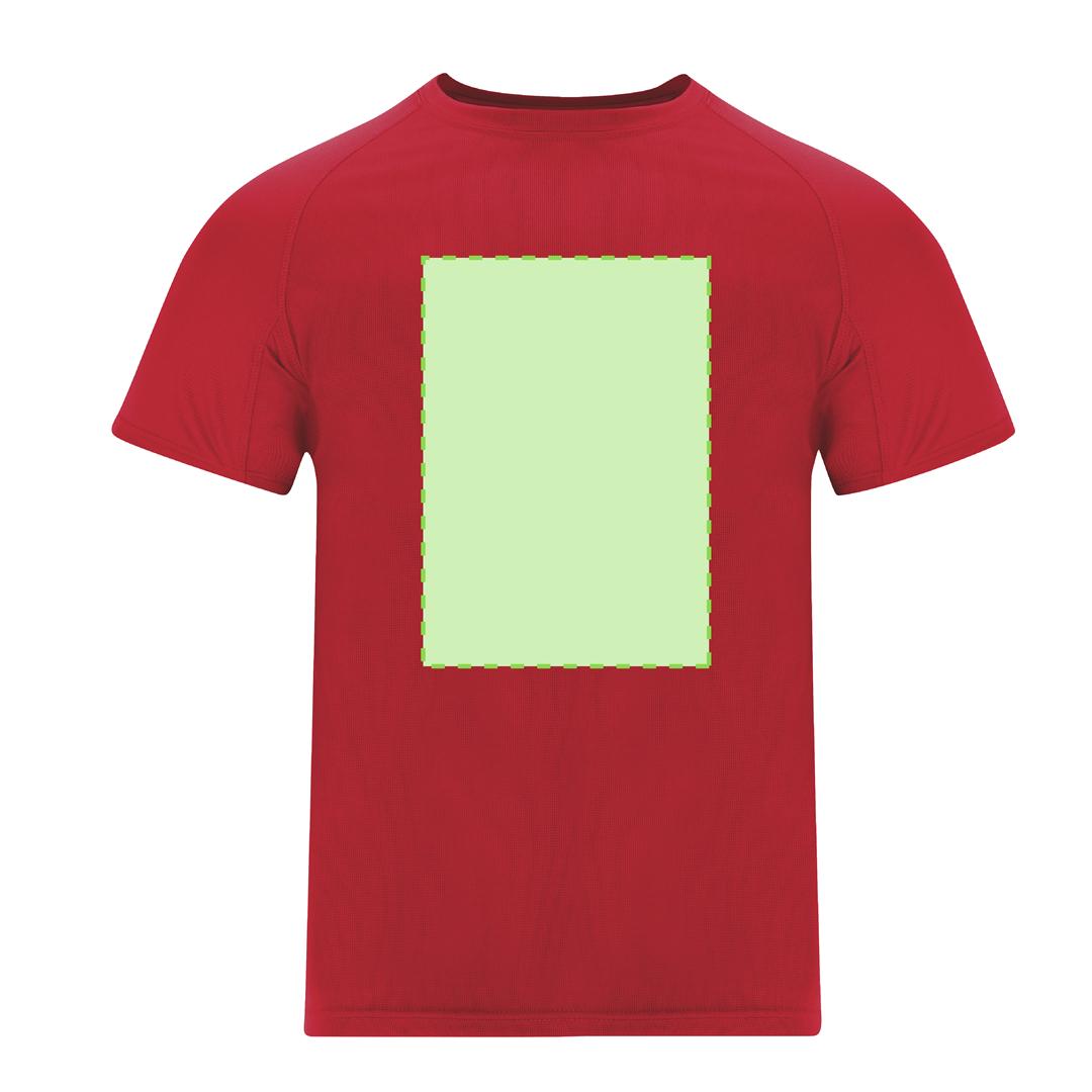 Camiseta técnica Cocker adulto — 100% poliéster Waffle Interlock 135 g/m² con tecnología Cool Dry, manga ranglán y paneles inferiores