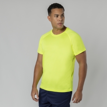 Camiseta técnica Cocker adulto — 100% poliéster Waffle Interlock 135 g/m² con tecnología Cool Dry, manga ranglán y paneles inferiores